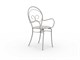 Metal garden chairs with arms Mimmo in Outdoor