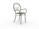 Metal garden chairs with arms Mimmo in Outdoor