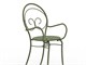 Metal garden chairs with arms Mimmo in Outdoor