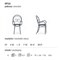Metal garden chairs with arms Mimmo in Outdoor