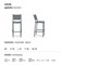 Tabouret extérieur Alice in Extérieur