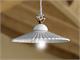 White ceramic pendant light Ventaglio in Lighting