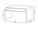Curved glass console Console Piano in Living room