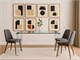 Glass dining table Alaska in Living room