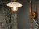 Antique brass wall light Panama in Lighting