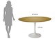 120cm round dining table Turban in Living room