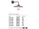 Vintage Messinglampe Casale 172/1AP in Beleuchtung