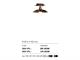 Brass ceiling lamp Taverna 355/1PL in Lighting