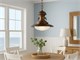 Lampadario ottone vintage Baia 493/1S in Illuminazione