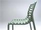 Chaises colorées en plastique Doga Bistrot in Extérieur