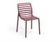 Chaises colorées en plastique Doga Bistrot in Extérieur