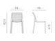 Chaises colorées en plastique Doga Bistrot in Extérieur