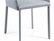 Design leather chair with armrests Caravaggio in Living room
