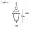 Outdoor pendant lamp Andromeda 01 in Lighting