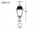 Outdoor floor lamp Aries Closed 14 in Lighting