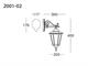 Outdoor wall lamps Cassiopea 2001-2002 in Lighting