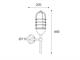 Outdoor wall lamp vintage Torcia in Lighting