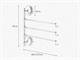 Three arm towel holder 7003 in Bathroom