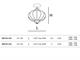 Murano ceiling lamp Sultano MB106-035 in Lighting
