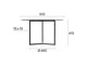 Table basse moderne Ecru in Jour