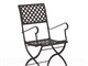 Folding chairs with armrests Springtime in Outdoor