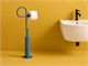 Toilettenbürste und Toilettenpapierhalter Ricciolo RC176 in Badezimmer