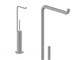 Toilet brush with toilet roll holder Small SM176-1 in Bathroom