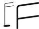 Floor towel rack Small SM171-1 in Bathroom