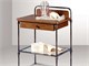 Wooden and wrought iron bedside table Ares in Bedrooms