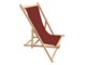 Sdraio legno telo in PVC Sole Mare in Esterno