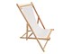 Sdraio legno telo in PVC Sole Mare in Esterno