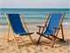 Sdraio legno telo in PVC Sole Mare in Esterno