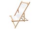 Wooden deckchair Water-repellent canvas Sole Mare in Outdoor