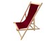 Wooden deckchair Water-repellent canvas Sole Mare in Outdoor