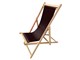 Chaise longue en bois toile déperlante Sole Mare in Extérieur