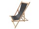 Wooden deckchair Water-repellent canvas Sole Mare in Outdoor