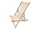 Wooden deckchair Water-repellent canvas Sole Mare in Outdoor