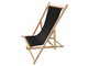Wooden deckchair Water-repellent canvas Sole Mare in Outdoor