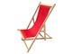 Wooden deckchair Water-repellent canvas Sole Mare in Outdoor