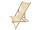 Wooden deckchair Water-repellent canvas Sole Mare in Outdoor