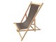 Wooden deckchair Water-repellent canvas Sole Mare in Outdoor