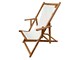 Wooden deckchair Water-repellent canvas Sole Mare in Outdoor