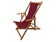 Wooden deckchair Water-repellent canvas Sole Mare in Outdoor