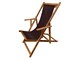 Wooden deckchair Water-repellent canvas Sole Mare in Outdoor