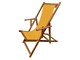 Wooden deckchair Water-repellent canvas Sole Mare in Outdoor