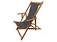 Wooden deckchair Water-repellent canvas Sole Mare in Outdoor