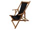 Wooden deckchair Water-repellent canvas Sole Mare in Outdoor