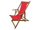 Wooden deckchair Water-repellent canvas Sole Mare in Outdoor