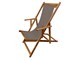 Wooden deckchair Water-repellent canvas Sole Mare in Outdoor