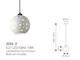 Lampadario ceramica Bolle in Illuminazione